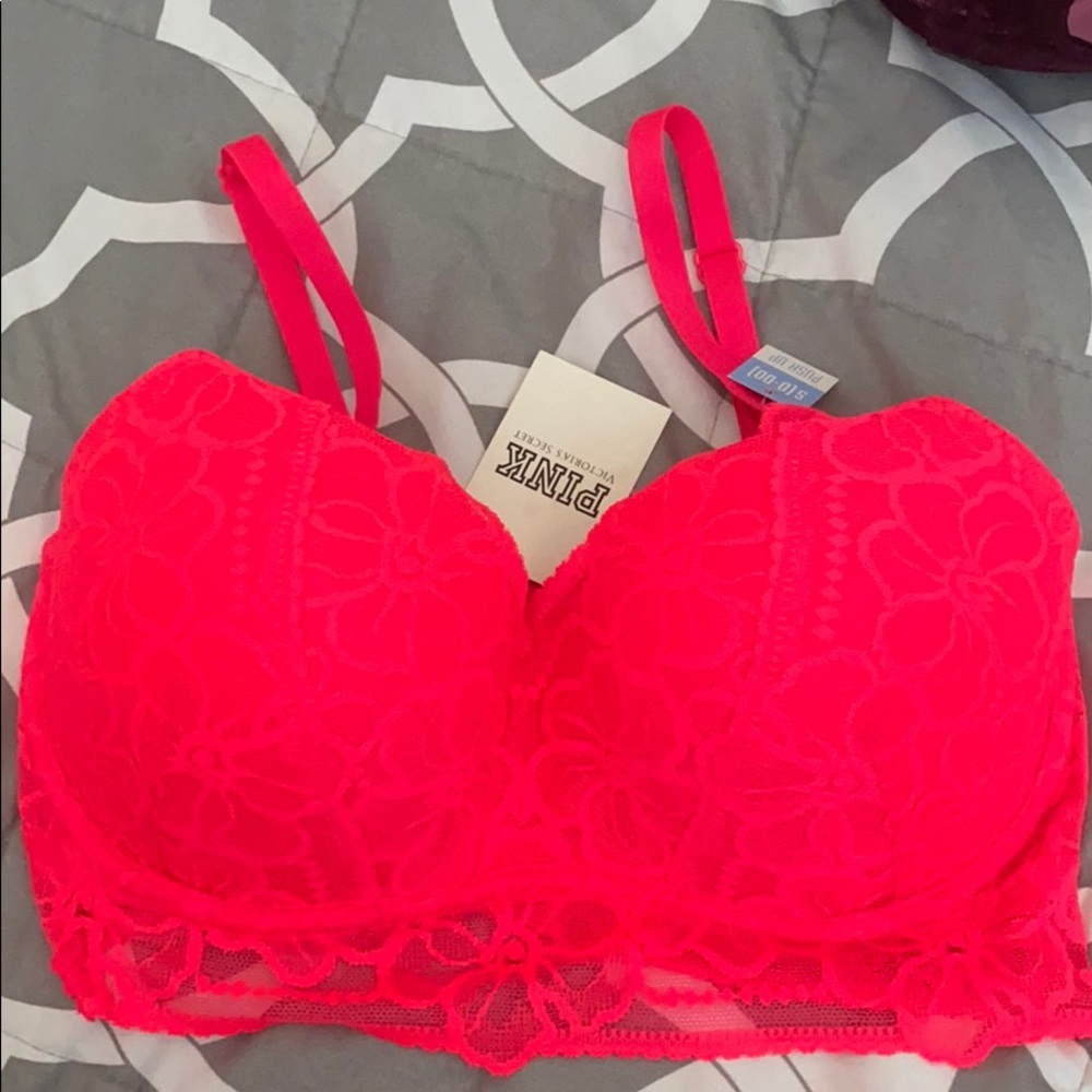 PINK Victoria Secret hot pink bralette